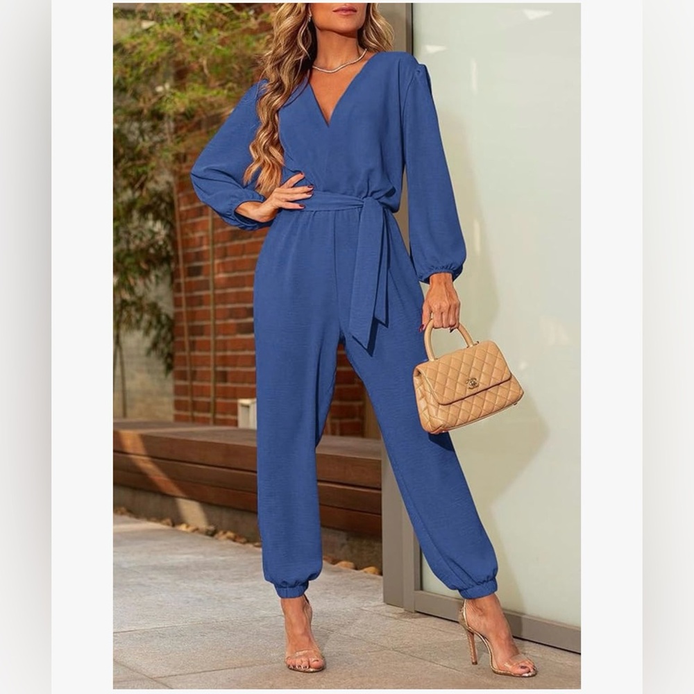 V Neck Jumpsuit